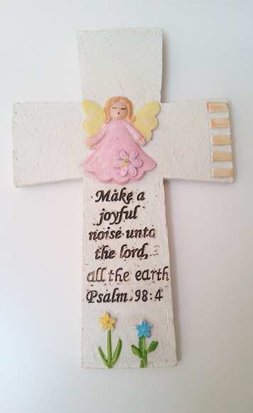 Easter  Ceramic 7.4" Crosses With Bible Verses Set - Picture 6 of 8